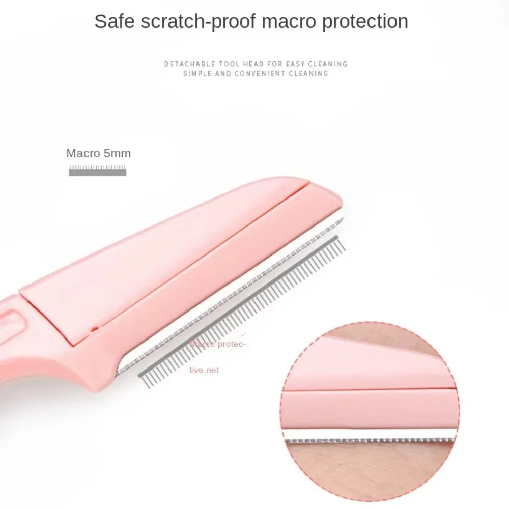 Safe Folding Ladies Face Shaver Eyebrow Trimmer Blade Anti-Scratch Razor Makeup Tools Eyebrow Trimmer Face Razor for Women 5