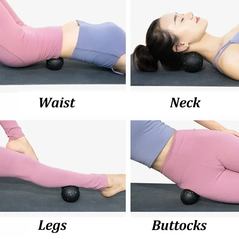 EPP 8cm Peanut Balls Body Massage Fascia Ball High Density Muscle Relaxation Lacrosse Fitness Yoga Myofascia Ball Relieve Pain 4