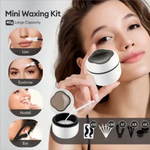 Mini Wax Heater Machine 40g Silicone Bowl Wax Warmer Nose Ear Hair Removal Waxing Kit Wax Bean Wax Heating Melting Pot Melter 1
