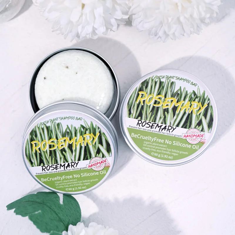 Rosemary shampoo soap without silicone oil plant shampoo soap cleanses the scalp nourishes hair controls oil 2