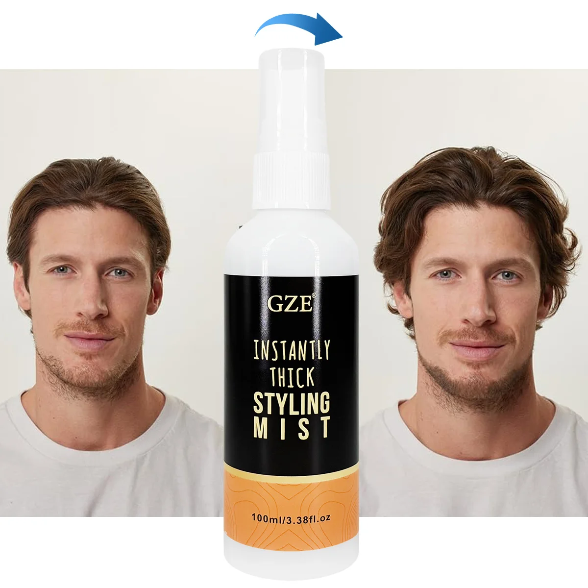 GZE Instantly Thick Styling Mist - Volumizing Hair Spray for Fine Hair - Texturizing Spray for Bigger, Fuller Hair - Light Hold 4