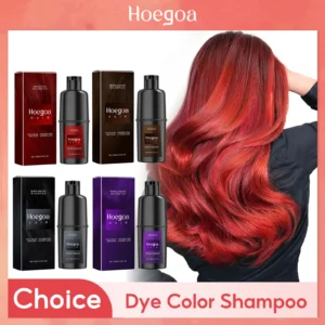 Instant Dye Shampoo DIY Hair Dye Natural Black Color Repair Gray White Hair Non-Irritating Hair Coloring Shampoo For Men Women 1