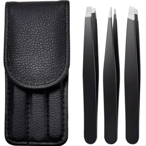1/3Piece  Premium Stainless Steel Eyebrow Tweezers Set Precision Sharp Flat/Slant/Pointed Tip Tweezers for Body 1