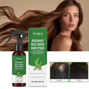 Rosemary Rice Water Hair Growth Spray with Peppermint Biotin Advanced Scalp Treatment for Thinning Hair Regrowth for Men & Women 1