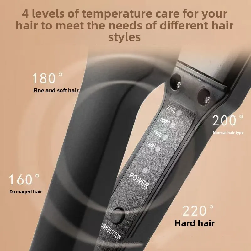 Hair Crimper Curler Ceramic Tourmaline Corrugated Curling Iron Fast Heat Up Adjustable Temperature for Waves Volume Salon Use 3