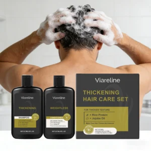 1 Set Men Hair Shampoo & Conditioner Set Gentle Cleaning Scalp Oil Control Refreshing Volumizing Improve Dryness Hair Care Set 1