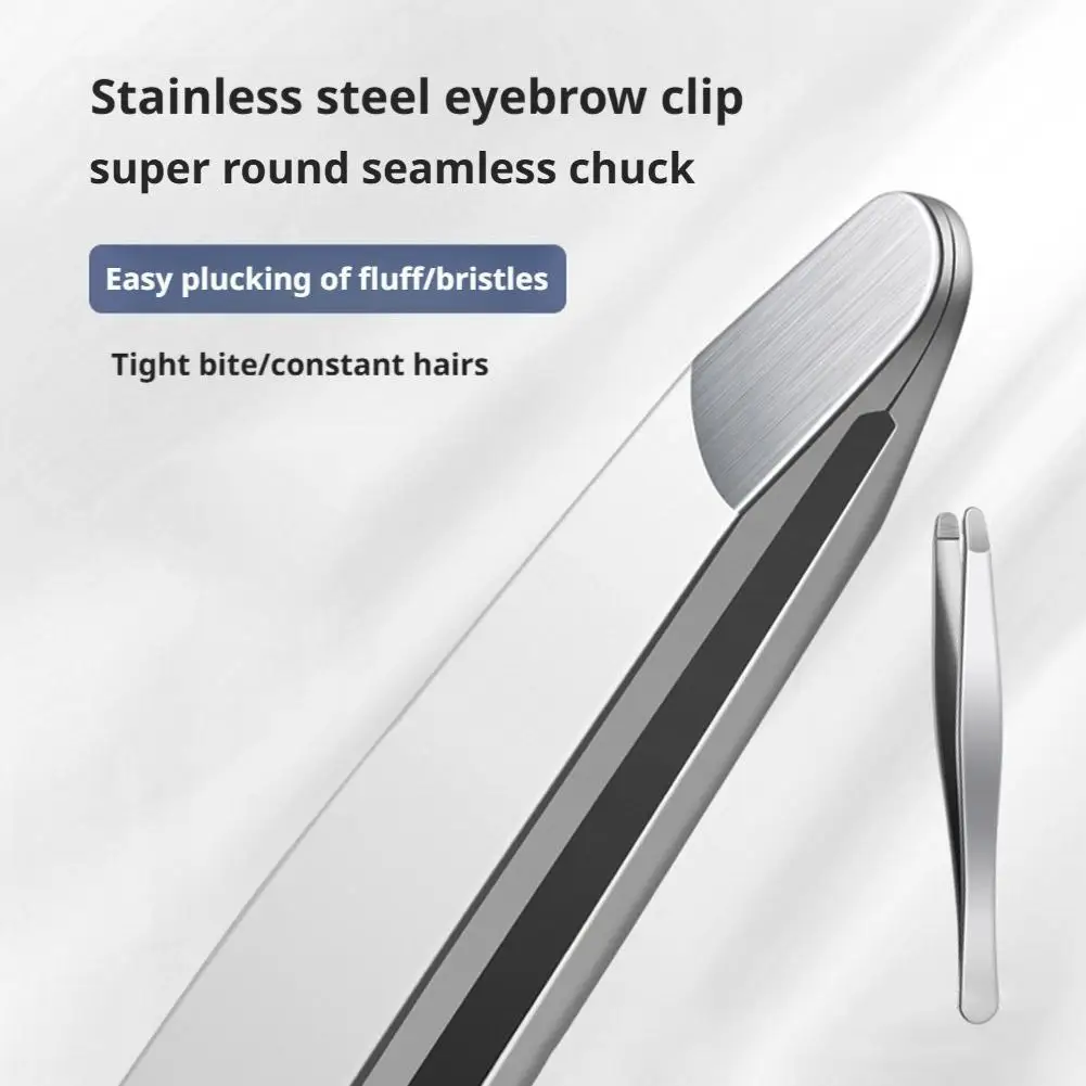 Stainless Steel Brow & Facial Hair Remover Eyebrow Tweezers Non-slip Makeup Remover Tweezer Tools Hair Removal Makeup Tools 6