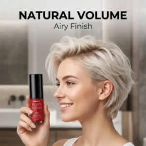 Adglamful 8g Fluffy Hair Volumizing Powder Press Pump, Mattifying Hair Styling Dust Oil Control Increase Volume Travel Size 1