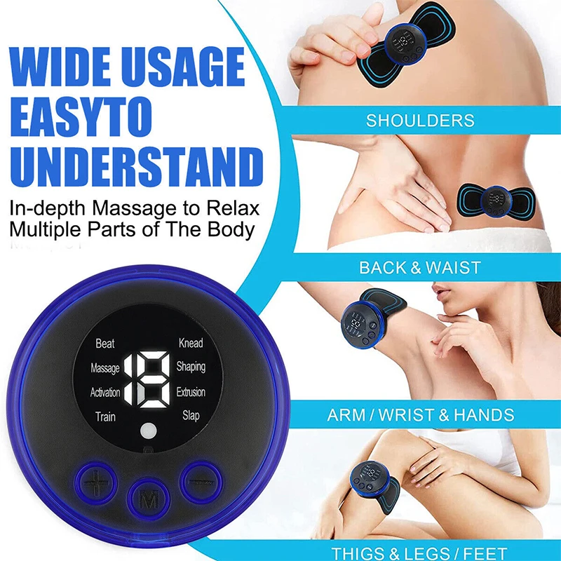 Electric TENS Pulse Neck Massager EMS Cervical Massage for Neck Back Body Eletric Muscle Stimulator Electrostimulator 19 Gears 2