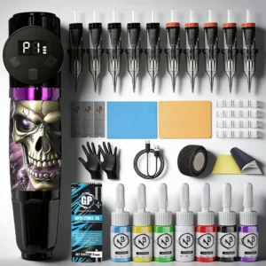 Goldplume Tattoo Kit Lightweight Tattoo Pen Set Permanent Makeup Tattoo Machine Set Hot Selling Wireless Tattoo Gun Set 1