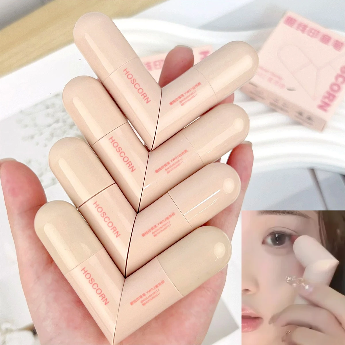 Waterproof Double-Wing Integrated Eyeliner Stamp - Sweat Proof & Long Lasting Easy to Use for Beginners Lazy Makeup Stencil 3
