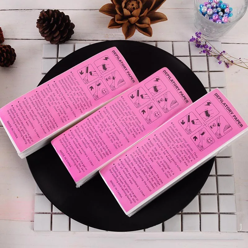 New 200/100pcs Waxing Strips Wax Band Paper for Waxing Tape Paper To Depilate with Wax Depilatory Wax Strips Lz01 6