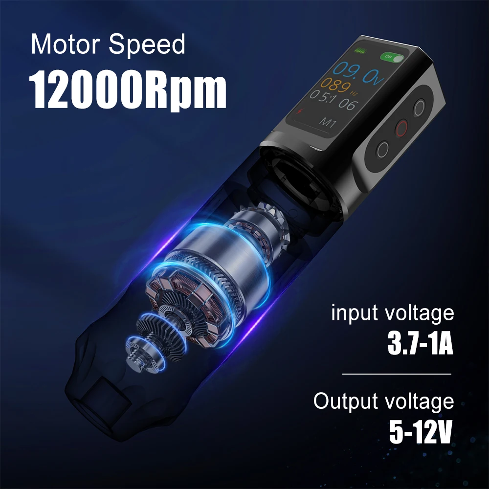 Tattoo Kit YILONG High Quality Tattoo Pen Kit For Permanent Makeup Tattoo Machine New Cool Tattoo Power Supply Tattoo Gun Kit 4
