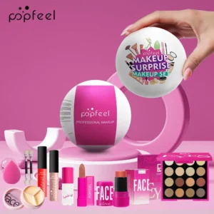 POPFEEL Surprise Makeup Ball Gift Set - Festive Cosmetic Bundle for Special Occasions, Perfect Birthday Surprise Makeup Sphere. 1