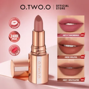 O.TWO.O Matte Lipstick Lip Tint 8 Colors Waterproof Long Lasting Non-stick Cup Sexy Highly Pigmented Velvet Lip Sticks Lip Stain 1