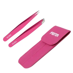 FEITA Professional Eyebrow Tweezers Beauty Fine Hairs Puller Stainless Steel Slanted Brow Clips Removal Makeup Tools for Woman 1