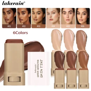 Skin Tint Foundation Stick Eraser Concealer Foundation Stick Serum Boosted Smooth Plumper Hight Coverage Travel Bronze Foundatio 1