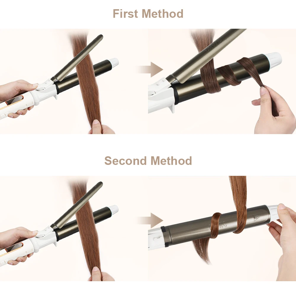 USHOW Professional Ceramic Hair Curler Curling Iron Roller Curls Wand Waver Fashion Styling Tool 5
