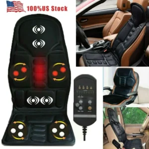 Vibrating Massage Seat 8 Mode Massage Chair Cushion Neck Lumbar Whole Body Massager Chair for Car Home 1
