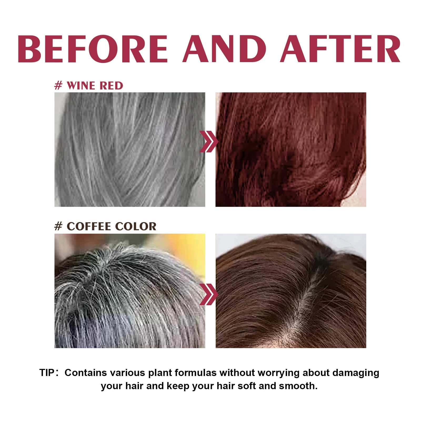 Instant Coloring Shampoo Natural 5 Colors for Men Women DIY Hair Dye Coloring Care Gentle Non-Irritating 100ml Hair Dye Shampoo 3