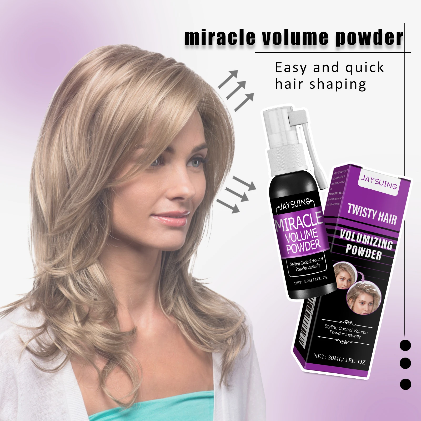 Lasting Fluffy Hair Powder Spray Absorb Grease Refresh Oil Control Increase Hair Volume Wash-free Quick Dry Hair Styling Spray 2