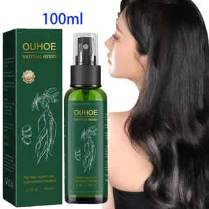 100ml Ginseng Hair Serum For Men Women Nourishes Scalp Strengthen Root Repair Damaged Hair Herbal Hair Care Spray 1
