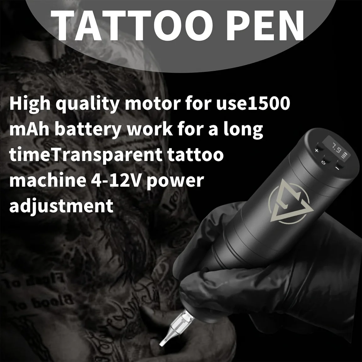 Wireless Tattoo Machine 1500mah Battery 6 Hours Battery Life Tattoo Pen Tattoo Machine Permanent Makeup Machines Tattoo Supplies 4
