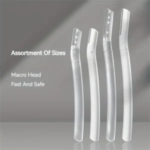 4pcs Eyebrow Razor, Face Razors For Women Facial Hair, Eyebrow Shaver, Dermaplaning Tool To Exfoliate And Refresh The Skin 1