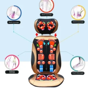 Full Body Large Size Massage Seat Shiatsu Heating Massage Chair Cushion Neck Back Waist Hip Massage Cushion with Roller 1