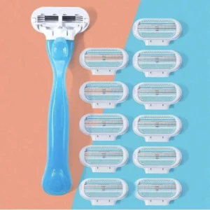 3-layer blade women manually change the head to shave. Shaving knife Shaver armpit retreat private part hair removal artifact. 1