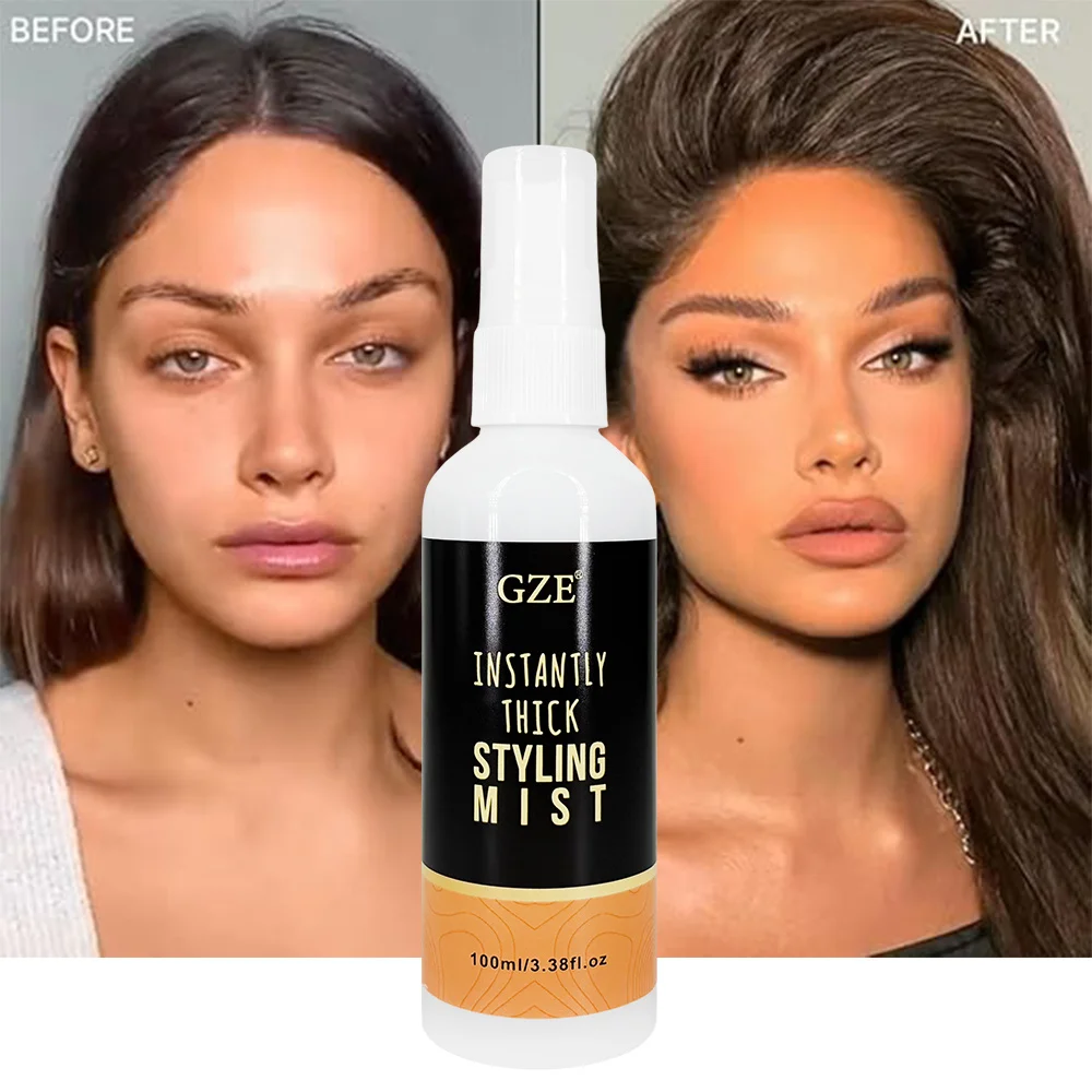 GZE Instantly Thick Styling Mist - Volumizing Hair Spray for Fine Hair - Texturizing Spray for Bigger, Fuller Hair - Light Hold 3