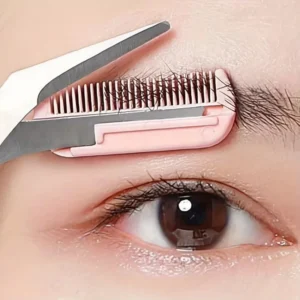 1/3PCS Eyebrow Trimmer Makeup Tools Stainless Steel Eyebrow Scissors with Comb Hair Removal  Eyebrows Shaping Makeup Tools 1