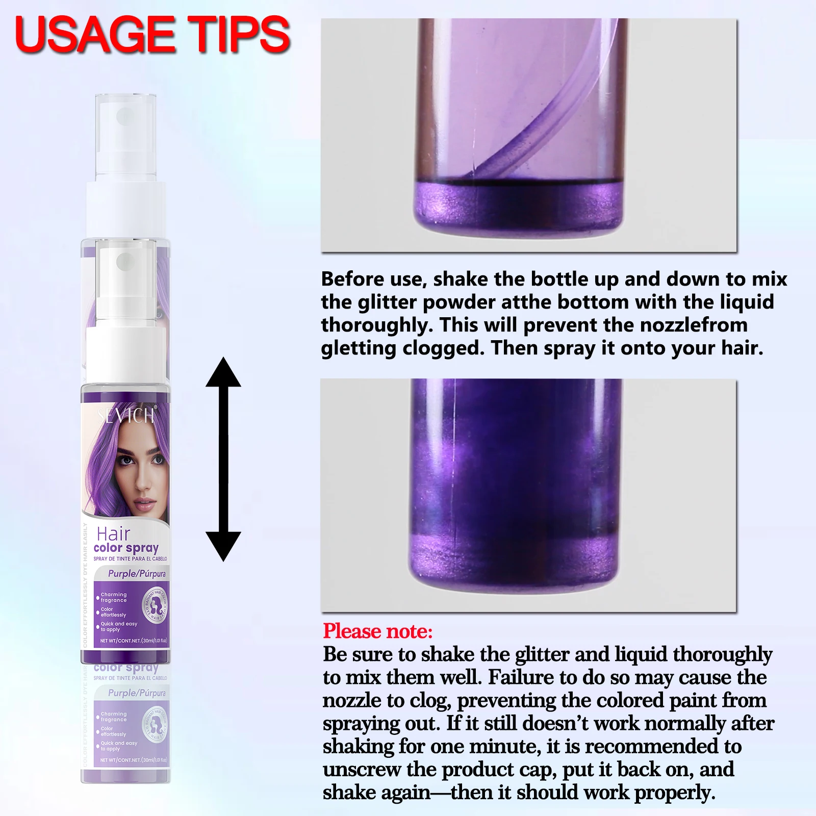 Temporary Hair Color Spray One-Time Hair Dyeing Instant Hair Salon Multi Color Hair Dye Makeup Chalk Washable DIY Party Styling 4
