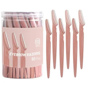 Eyebrow Trimmer 12/30/40/66PCS Brown Eyebrow Razor Safe Face Body Hair Removal Shaver Blades Woman Eyebrow Shaping Knife Razors 1