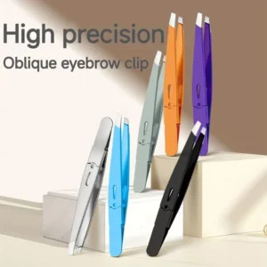 1PC Eyebrow Tweezers Precision,Durable Stainless Steel Tweezers,Eyebrow Tweezer,Daily Beauty Essentials.Color tweezers 1