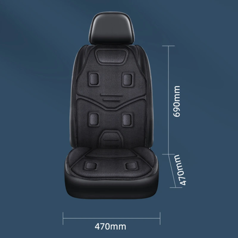 Vehicle-mounted Heat Massage Seat Cushion Back Massager for Chair Massager Pads for Full Body Massage, Deep Tissue Vibration Pad 6