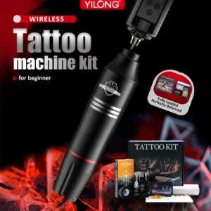 YILONG Tattoo Kit Professional Tattoo Pen Kit For Permanent Makeup Tattoo Machine Kit Wireless Power Supply Tattoo Gun Kit 1