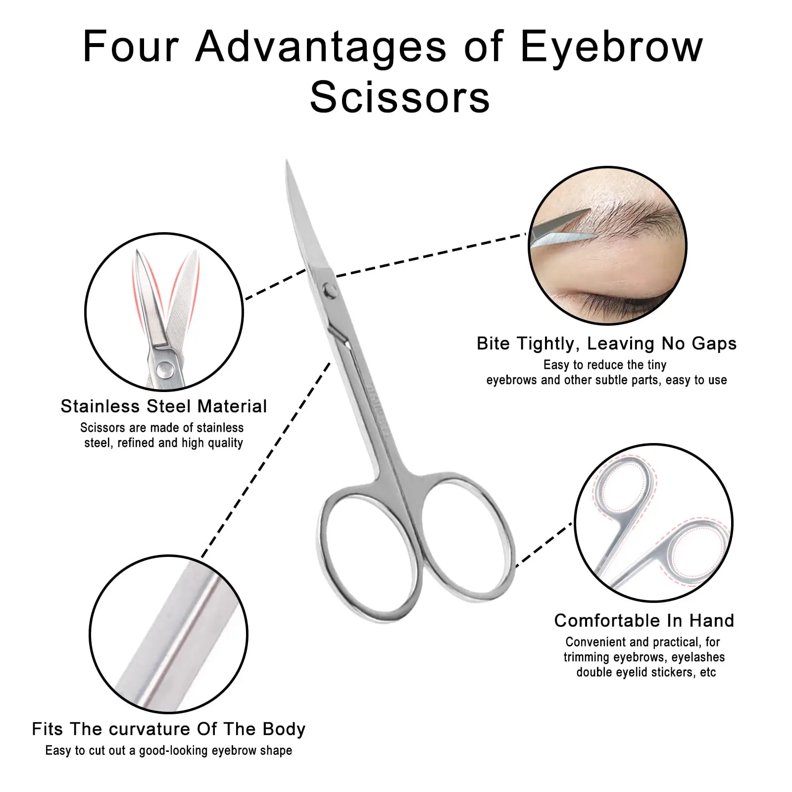 6 PCS Eyebrow Tweezers Set - Tweezers for Women and Men Facial Hair Chin, Eyebrow Kit Ingrown Hair Tweezers Precision Tweezers 3