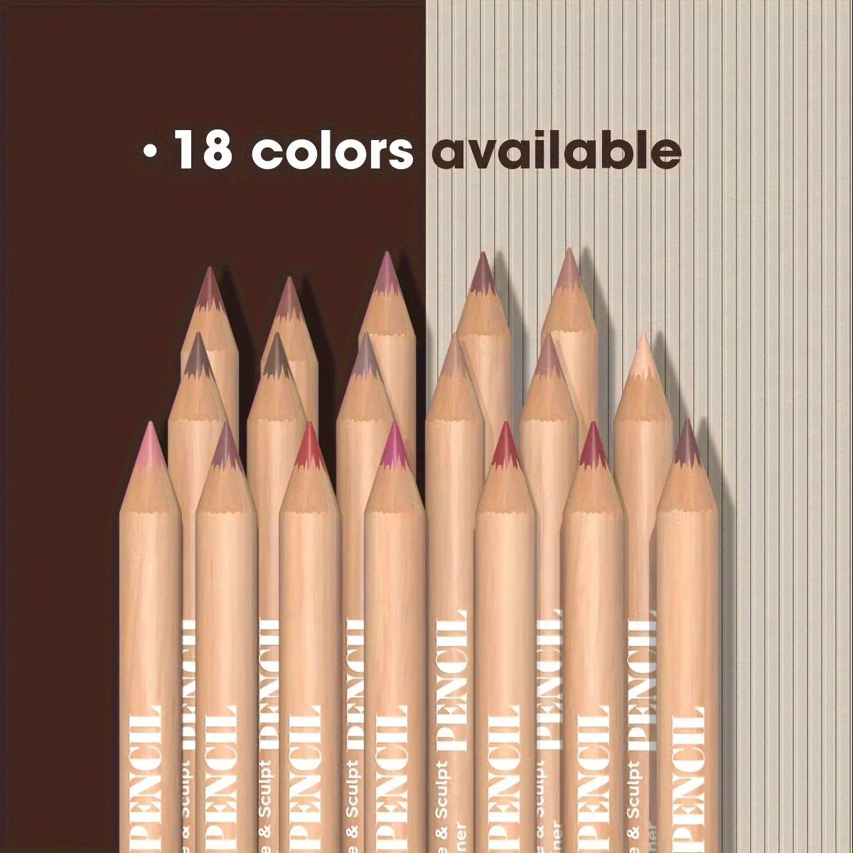 6pcs Velvet Matte Lip Liner Set - Long-Lasting Versatile Shades Longlasting Lip Makeup Berry, Brown, Pink Lip Pencil 6