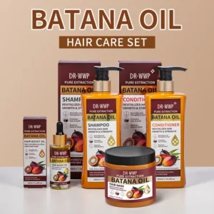 500ml Batana Oil Shampoo and Conditioner Set for Hydrating Care, Softening Hair, and Improving Dryness and Frizz 1