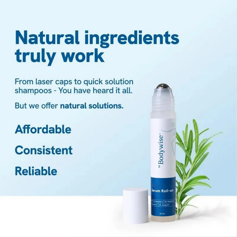 Body.wise Rosemary Roll-on Hair Care Essence - Nourishing, Anti-Frizz, Strengthening Roots, Scalp Treatment, For All Hair Types 3