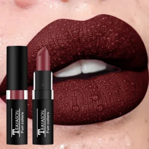 Punk Dark Wine Red Lipsticks Waterproof Easy To Color Makeup Sexy Red Lipstick Matte White Black Lip Gloss Facial Body Painting 1