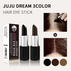 JUJU Dream Portable disposable hair dye stick gentle, long-lasting, quick temporary hair dye cover white for all hair types 1