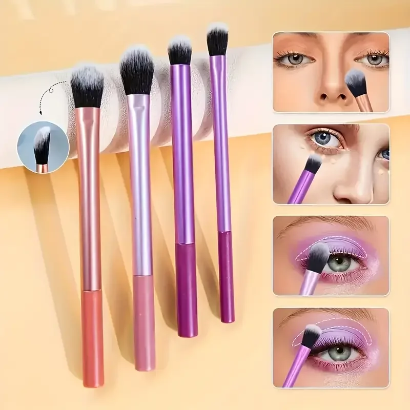8pcs Makeup Brush Kit Soft Synthetic Hair Make Up Brushes Foundation Blush Eyeshadow Cosmetic Makeup Tools 5