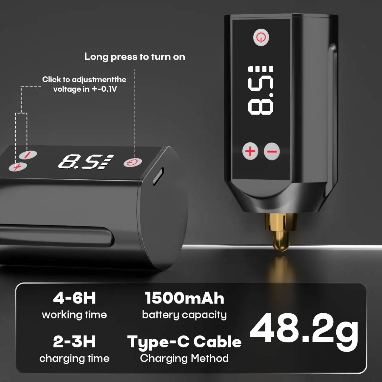 POSEIDON Tattoo Kit V6 Tattoo Pen Kit For Permanent Makeup Tattoo Machine Kit HM142 Black Tattoo Power Supply Tattoo Kit 4