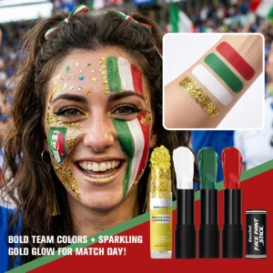 Face Body Paint Stick Set Non-Toxic Hypoallergenic Eye Black for Football Baseball Softball Halloween SFX Cosplay Party Makeup 1