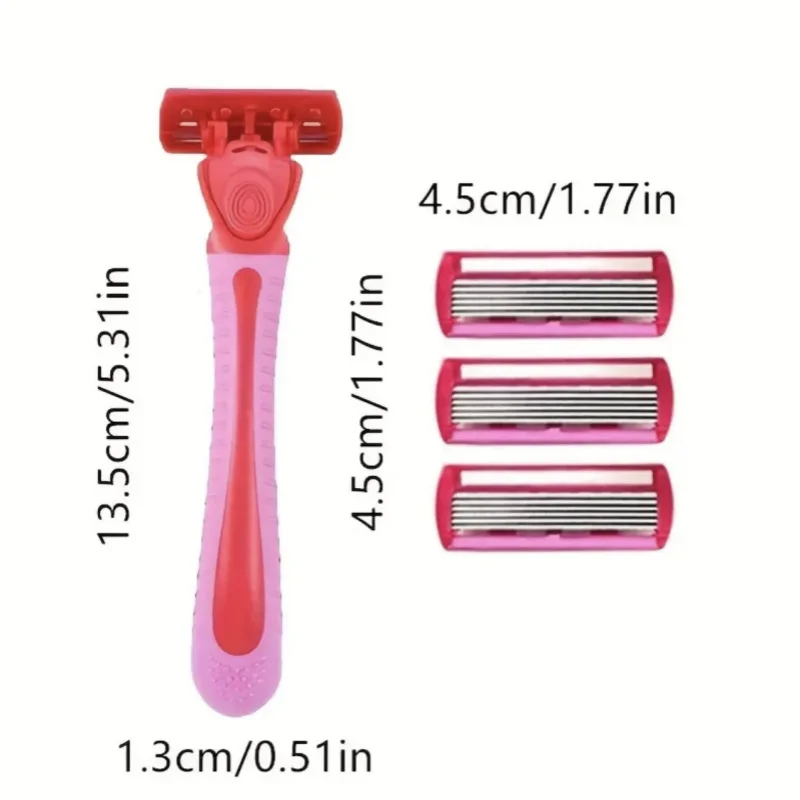 Razor for women 6-Layer blade leg hair underarm shaving knife 6-layer blades razor cross-border spot manual razor Leg shaver 2