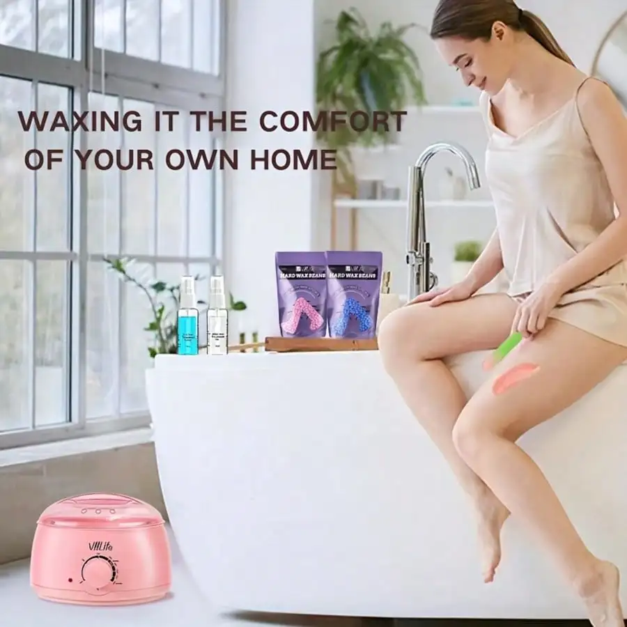 VIILIFE Waxing Kit, Hair Removal Hard Wax Kit With Wax Melt Warmer & Waxing Beads Gift For A Woman/man/teenager/wife/friend - Pr 3