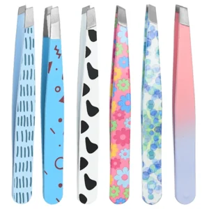 Colorful Eyebrow Tweezers Professional Stainless Steel Tweezers For Men and Women Beauty Clips Facial Hair Removal Makeup Tools 1