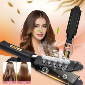 Hair straightener with four-speed temperature adjustment, straightener and curler two-in-one, Mother's Day Christmas Gifts 1
